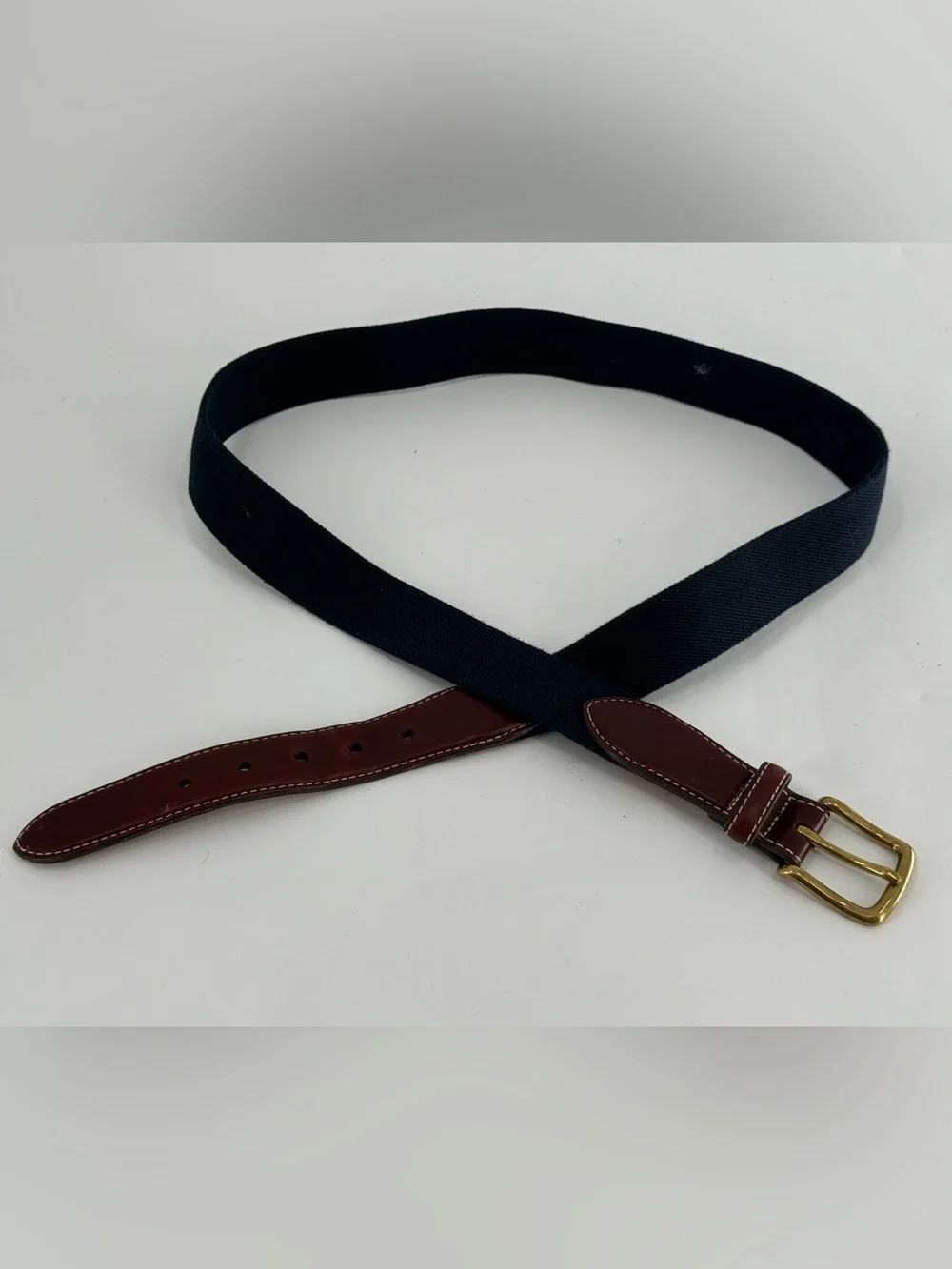 L.L. Bean Canvas & Leather Men’s Casual Belt 44